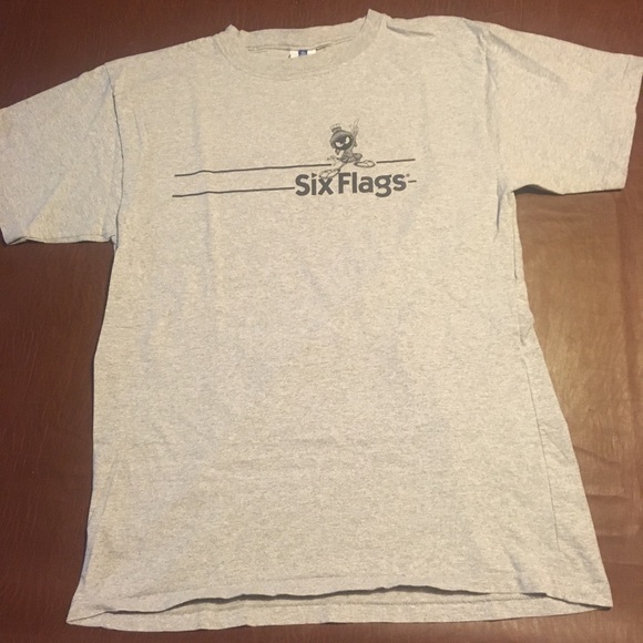 Vtg 1998 Six Flags Marvin Graphic Tee XL - Picture 2 of 7